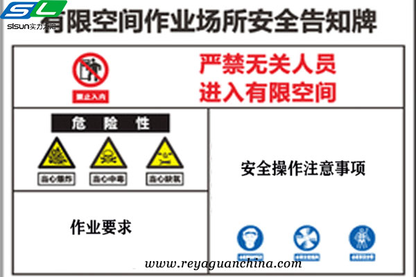 什么是蒸壓釜有限空間警示牌